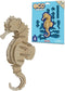 Eco 3D Wooden Puzzle Seahorse from Deluxebase. Animal Themed DIY 3D Puzzle Craft Kit. Sustainable Wood Ocean Animal Toys. Perfect Model Building K...