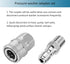 2 Sets NPT 1/4 Inch Pressure Washer Coupler Quick Connect Plug Stainless Steel Male and Female Quick Connect Fittings Pressure Washer Adapter Set ...