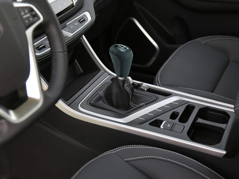 Abfer Shifter Knob 5 Speed Leather Car Gear Stick Shifting Knobs Shift Lever for Most Manual Transmission Vehicle Truck, Black...