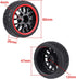 HobbyPark 12mm Hex PreGlued 1/10 RC Touring Car Wheels and Tires 1.02" 26mm Wide, 2.55" Tall Soft Rubber for Tamiya HPI Traxxas Redcat Kyosho Brus...
