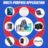 Cell Phone Cleaning Kit, Speaker Cleaner for iPhone, Charging Port Cleaning Tool, Electronic Cleaning kit, Compatible with Airpods Earbuds Camera ...