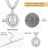 KissYan Initial Necklace For Women,14K Gold Plated Round Letter Pendant Necklace Capital Monogram Necklace Alphabets from A-Z Figaro Chain Necklac...