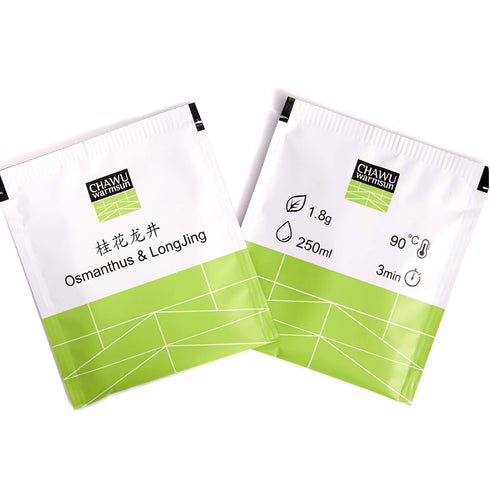 ChaWuWarmSun-Osmanthus & LongJing Green Tea Bags,50 Tea Bags,Natural Flower and Broken Tea...