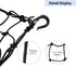 Super Strong Stretch Heavy-Duty 15" Cargo Net for Motorcycle ATV - Stretches to 45" Black...