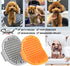 Dog Bath Brush, 2 Pcs Dog Grooming Brush Rubber Dog Wash Brush Dog Shampoo Shower Shedding Bathing Brush for Short Long Haired Dogs Cats with Adju...