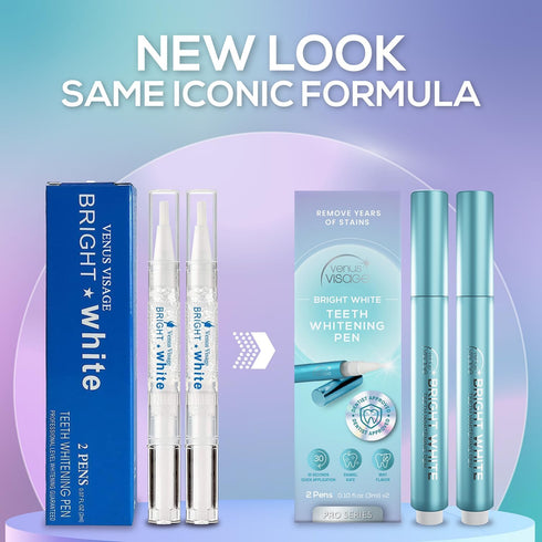 Venus Visage Teeth Whitening Pen (4 Pens), 40+ Uses - Teeth whitening Gel with Professional Formulation and Ingredients - Best Teeth Whitener Over...