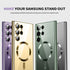 for Samsung Galaxy S22 Ultra Case, Covers for s22u .Magnetic Metallic Glossy Slim Clear Luxury Soft Shockproof funda capa para for Galaxy S22 Ultr...