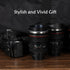 Camera Lens Coffee Mugs,Stainless Steel Lens Cups with Four Leaf Clover Spoon,Novelty Christmas Gifts for Photographers Sweeties Dad Men Women Pho...