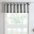 July Joy Cotton Valance Curtains 18 Inches Long Country Kitchen Curtains Tab Top for Small Window Bathroom Farmhouse 56" x 18", Black...