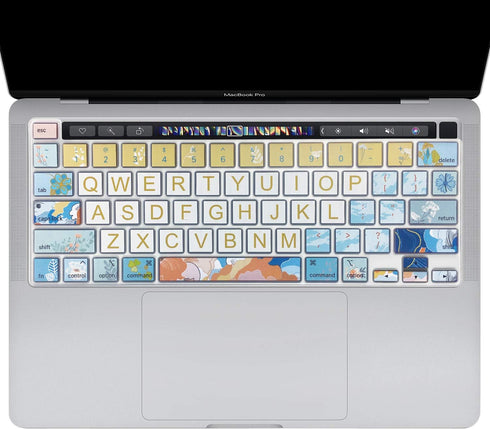 Silicone Keyboard Cover Skin for 2020 MacBook Pro 13"(Model:A2338/A2289/A2251)/2019 2020 MacBook Pro 16 inch(Model: A2141) with Touch Bar&Touch ID...