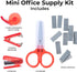 Mini School Supplies Kit — Aesthetic Mini Stapler — Mini Tape Dispenser Mini Scissors — Mini Office Supply Kit for Kids — Tiny Notary Supplies —in...
