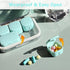 Pill Organizer SOFISO 4/6 Grid Free Assembly Travel Medicine Organizer 10 Day Pill Organizer Portable Pill Box Waterproof Pill Case Daily Medicati...