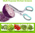 Herb Scissors, Kitchen Shears with 5 Blades and Cover, Multipurpose Cutting Herb Stripper, Kitchen Shears Dishwasher Safe, Kitchen Scissors for Cu...
