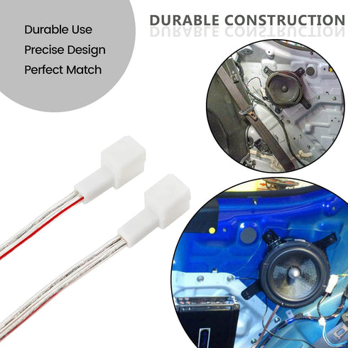 Nulth Front Door Speaker Wiring Harness Adapter Replacement for Hyundai Accent/Azera/Tucson 2005-2021 DashTweeter Speaker Connector Plug Cable Plu...