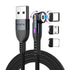 Statik 360 Rotating Magnetic Charging Cable - Magnetic USB C Charging Cable, 3 Magnet Tips for Magnetic Charger Cable, iProduct, Micro-USB, USB-A ...