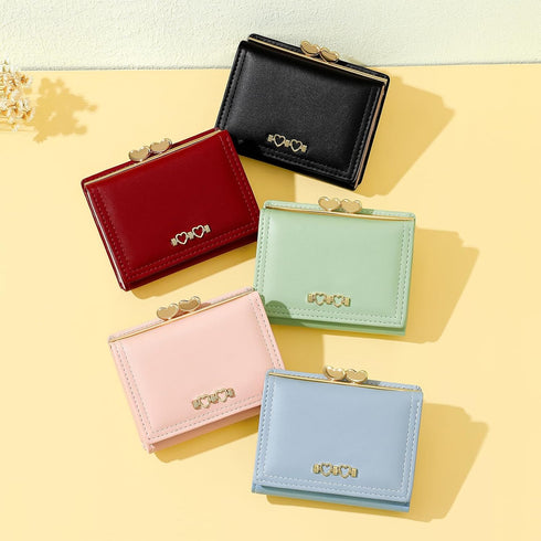 YINHEXI Wallet for Women, Cute Womens Wallet Card Holder, Small Trifold RFID Blocking Purse, Cute Small Leather Pocket Wallet for Women, Girls, La...