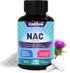 NAC Supplement, N-Acetyl Cysteine Capsules 800mg, N-Acetyl Supplement with Milk Thistle 200mg, Antioxidant Support, Vegan, GMOs-Free, NAC 90 Count...