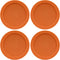 Replacement Lid for Pyrex 6" Storage Plastic Cover 4 Cup Bowl 7201-PC Orange (4-Pack)...