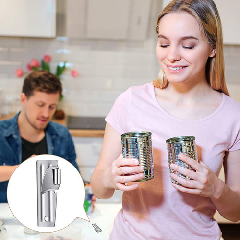 Honeydak Military P38 Can Openers with Key Ring 2 Styles Camping Can Openers Stainless Steel Portable Survival Army Backpack for Travel(12 Pieces)...
