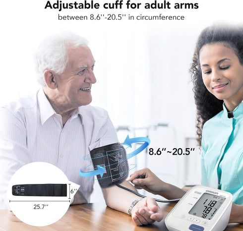 Blood Pressure Cuff, Extra Large Blood Pressure Cuff Arm, Ann Bully XL Replacement Cuff for Big Arm, Blood Pressure Cuff for Big Arm (Blue-5C-XL)...
