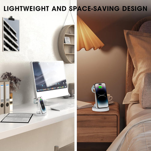 Anlmz 3 in 1 Charging Station for iPhone - Wireless Charger for Apple Products Multiple Devices - Charging Dock Stand for AirPods (for iPhone 15 1...