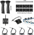 ELII 300PCS Cable Management Kit,4 Cable Sleeve 35 Cable Clips with 11Cord Holders,15+5Roll Cable Organizer Straps and 200 Fastening Cable Ties,20...