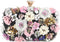 Oweisong 3D Flower Clutch Purses for Women Gold Formal Wedding Party Evening Bags Chain Floral Shoulder bag...