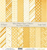 Pattern Paper Pack - Yellow Patterns - Scrapbook Premium Specialty Paper Single-Sided 12"x12" Collection Includes 16 Sheets - by Miss Kate Cuttabl...