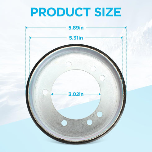 04743700 Snow Blower Friction Wheel Drive disc Replacement for Ariens Snow Blower Troy Bilt Snow Blower - with Brake Lining and Snapper Lawn Mower...