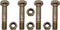 4PK Shear Bolt and Nut Fits MTD Cub Cadet Troy-Bilt 710-0890 710-0890A 910-0890A Snow Thrower...