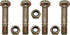 4PK Shear Bolt and Nut Fits MTD Cub Cadet Troy-Bilt 710-0890 710-0890A 910-0890A Snow Thrower...