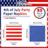 Gatherfun American Flag Patriotic Party Supplies Disposable Paper Napkins Cocktail Napkins for Veterans Day Election Day 4th of July Independence ...