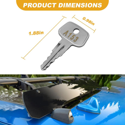 A153 SKS roof rack key,Replacement Key for Yakima SKS Ski,Roof,Cargo Box,Carrier Racks and Crossbars.(2 pack-Code A153)...