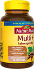 Nature Made Multi + Ashwagandha, Multivitamin for Daily Stress Relief Support, One Per Day Multivitamin, 60 Capsules...