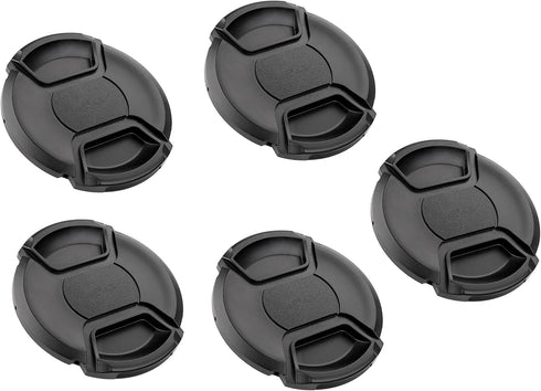 (5 Pcs Bundle) 77MM Front Lens Filter Snap On Pinch Cap, 77 mm Protector Cover for DSLR SLR Camera Lense...