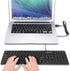 sungwoo Foldable Silicone Keyboard USB Wired Standard Keyboard Waterproof Rollup Keyboard for PC Notebook Laptop, Full Size (Black)...