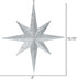 Vickerman 15.75" Silver Iridescent Glitter Bethlehem Star Christmas Ornament...