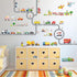 DECOWALL SG3-1404P1405 The Road and Cars Kids Wall Stickers Wall Decals Peel and Stick Removable Wall Stickers for Kids Nursery Bedroom Living Roo...