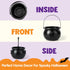 JOYIN Halloween Large Black Cauldron 7.5'', Halloween Witch Cauldron Pot, Candy Kettle, Pot and Bucket, Candy Cauldrons Holder for St. Patricks Pa...