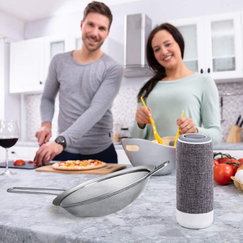 Walfos 7 Inch Fine Mesh Strainers, Premium Stainless Steel Colanders and Sifters, with Reinforced Frame and Sturdy Handle, Perfect for Sift, Strai...