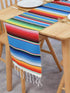 BOXAN Mexican Serape Table Runner for Mexican Party Wedding Decorations Outdoor Picnics Dining Table, Fringe Cotton Blanket Fiesta Table Runners, ...