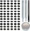 72pcs 15MM Stainless Steel Fastener Snap Press Stud Button for Marine Boat Canvas with Punching Set Tool Kit Gunmetal Black (4 Components, 18pcs f...