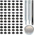 72pcs 15MM Stainless Steel Fastener Snap Press Stud Button for Marine Boat Canvas with Punching Set Tool Kit Gunmetal Black (4 Components, 18pcs f...