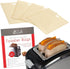 Reusable Toaster Bag - For Grilled Cheese Sandwiches, Pizza Rolls, + - Nonstick Toaster Bags Made of Teflon - BPA & PFOA Free Little Bags - Toaste...