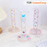 CamyCosy Headphone Stand Gaming Headset Holder for Desk,Clear Tulip Flowers Pattern Cellphone Stand Earphone Stand Desk Accessories for All Headph...