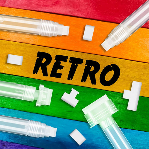 Yexiya 5 Pack Graffiti Markers Refillable Paint Markers Acrylic Paint Pens Empty Touch up Paint Pen for Walls Art Painting Crafts Kit with 5 Repla...