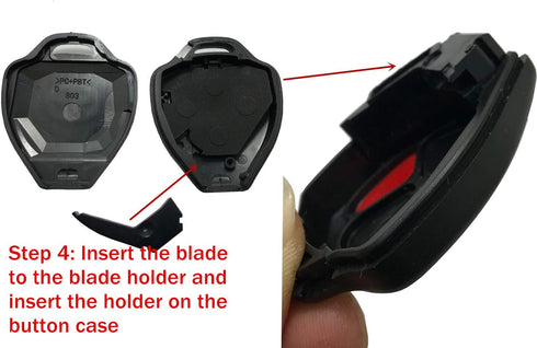 Replacement Key Fob Case Shell & Pad Fits Toyota Scion RAV4 2008-2013 Avalon / 2007-2011 Camry / 2008-2013 Corolla / 2009-2014 Venza Key Cover Hou...