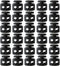 J.CARP 30Pcs Black Plastic Heavy Duty Cord Locks, Double Hole Drawstring Stopper Fastener for No Tie Shoelaces, Hoodies, Pants Closures and More...