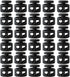 J.CARP 30Pcs Black Plastic Heavy Duty Cord Locks, Double Hole Drawstring Stopper Fastener for No Tie Shoelaces, Hoodies, Pants Closures and More...