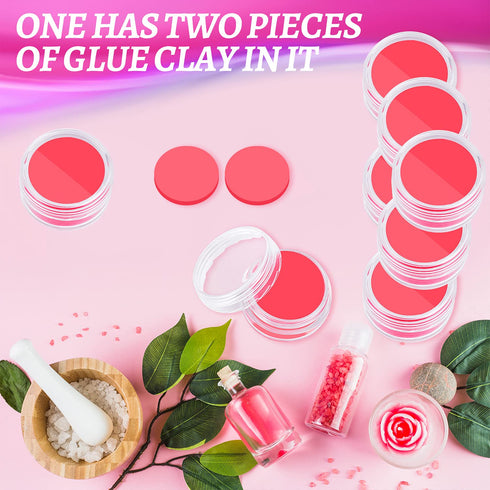 20 Pcs Diamond Art Wax Refills Glue for Diamond Art Painting 10 Pack Diamond Art Wax, DIY Diamond Paint Wax Holder Case with Clay Storage Box for ...